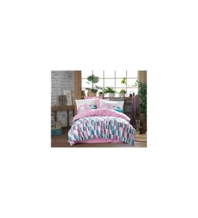 Kingsize Poplin Nevresim Mikado Pembe