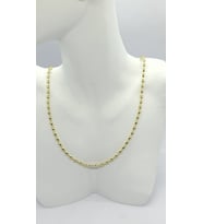 Oval Shine – Gold Bead Kolye