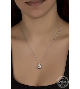 Union Swarovski Crystal Kadın Damla Gümüş Kolye
