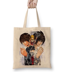 Death Note Anime L Yagami Light Apple Ryuk Bez Çanta Uzun Saplı