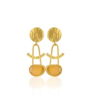 Kadir Jewellery 22 Ayar Altın Kaplama Vintage Küpe -El İşçiliği Ve Hipoalerjenik Küpe