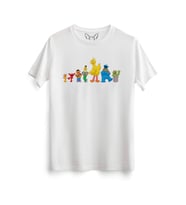 Susam Sokağı Baskılı Beyaz Tshirt