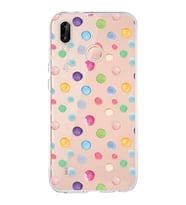 PrintiFy Huawei P20 Lite ile Uyumlu 1mm Slim Fit Water Color 6 Baskılı Şeffaf  Kılıf