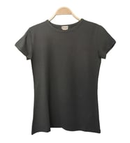 Bant Giyim - Dar Kesim Bisiklet Yaka Haki Kadın Tişört T-shirt