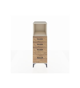 Kronos Dolap Tek Raflı 4 Çekmeceli 44x59x134 Aytaşı-Çam