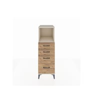 Kronos Dolap Tek Raflı 4 Çekmeceli 44x59x134 Aytaşı-Çam