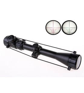 3-9X40 Zoomlu Çıft Işıklı Tüfeği Dürbünü Montaj Kelepçeli