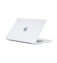 Codegen Apple 14" Macbook Pro M1 A2442 Beyaz Carbon Fiber Dizayn Kılıf Koruyucu Kapak CMPTF-142W