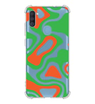 Samsung Galaxy M11  Köşe Korumalı Antişok Kapak Renkli Desen Tasarımlı Şeffaf Silikon Kılıf