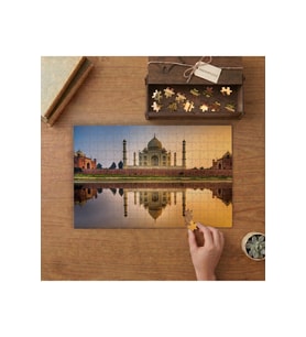 Tac Mahal Suya Yansıması Tasarımı 240 parça Ahşap Puzzle Ahşap Kutuda MP01352