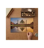 Tac Mahal Suya Yansıması Tasarımı 240 parça Ahşap Puzzle Ahşap Kutuda MP01352