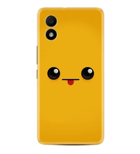TCL 303 Kılıf Resimli Desenli Silikon Platinium Series Yellow Sweet 1817