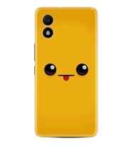 TCL 303 Kılıf Resimli Desenli Silikon Platinium Series Yellow Sweet 1817