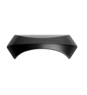 Evon Mat Siyah Kabuk Desenli Kulp 96 Mm