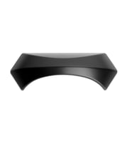 Evon Mat Siyah Kabuk Desenli Kulp 96 Mm