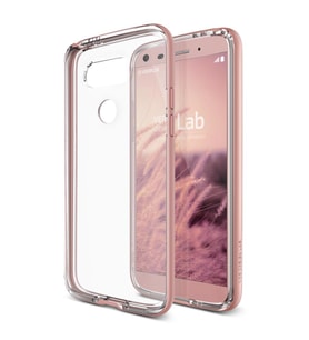 Verus G5 ile Uyumlu Crystal Bumper Kılıf Rose Gold