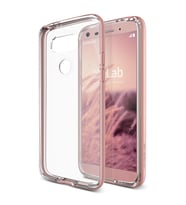 Verus G5 ile Uyumlu Crystal Bumper Kılıf Rose Gold