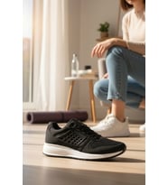 Enoch Erkek Günlük Spor Ayakkabı Modern Kafes Desenli Sneaker Fileli Rahat Yürüyüş Modeli