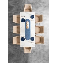 Koza Home Cesta El Yapımı Örgü Lacivert Runner 37x136 4015