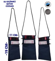 Asker Umre Hac Su Geçirmez Telefon Ve Para Boyun Cüzdanı Günlük Kullanıma Uygun