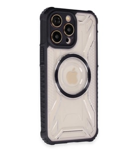 ERTAN iPhone 13 Pro Max Kılıf Prag Magneticsafe Kapak - Siyah