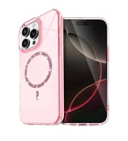 Durukar® iPhone 16 Pro Live Diamond Magsafe Kapak - Pembe