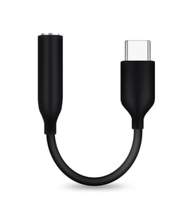 JH048 Type-C to 3.5 mm Siyah Kulaklık Aux Çeviri 