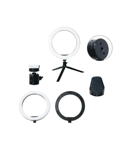 8 inç LED Halka Işık, Tripod ile Video ve Fotoğraf Çekimleri İçin (Füme)