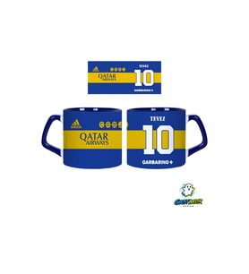 GHOSTBASTIR DESIGN Tevez 10 no. Kupa Bardak Tek Adet 0916