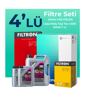Filtron Renault Latitude 2.0 Dizel Filtre Bakım Seti Liqui Moly Motor Yağlı (2010-2015) 4 Lü