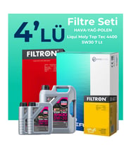 Filtron Renault Latitude 2.0 Dizel Filtre Bakım Seti Liqui Moly Motor Yağlı (2010-2015) 4 Lü