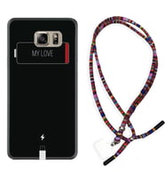 Samsung S7 Edge S20 Fe Plus Ultra S21 S22 Kılıf Boyun Asklı Rasta Silikon My Love 1402