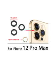 iPhone 12 PRO MAX Arka Kamera Camı Lens Yapışkanlı