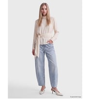 LCW Jeans İndigo Balloon Fit Taşlı Kadın Jean Pantolon