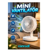 2200 RPM Sessiz Mini Masaüstü Vantilatör 2 Kademeli Otomatik Salınımlı 150 mm