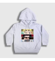 Presmono Unisex Çocuk Beyaz Girls Anime kakegurui Kapüşonlu Sweatshirt 239640tt (Beyaz)