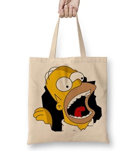 Homer Simpson Bez Çanta Uzun Saplı