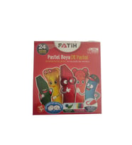 24 Renk Pastel Boya Karton Kutu 1 Paket 24 lü Pastel Boya Seti (Çok Renkli)