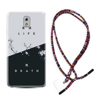 Samsung Note 3 4 5 8 9 20 Ultra 10 Lite Kılıf Boyun Asklı Rasta Silikon Life and Death 1339
