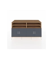 Kronos Konsol 6 Raflı 4 Kapaklı 176x59x99 Çam-Antrasit/Aytaşı