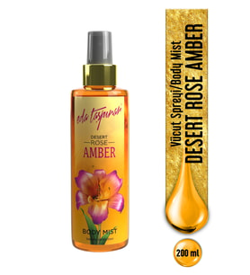 Eda Taşpınar Desert Rose Amber Body Mist, Dubai’nin Eşsiz Kokusu, Baştan Çıkarıcı, 200 ml