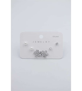Çoklu Set Küpe - Gümüş
