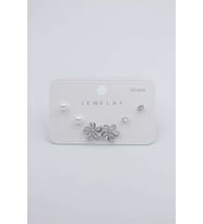 Çoklu Set Küpe - Gümüş