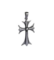 925 Ayar Gümüş Gotik Haç Tasarım Cross Kolye Ucu
