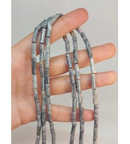 Jasper Taşı Silindir Kesim 4x12.5mm Dizi (49380)