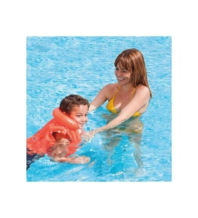Çocuk Can Yeleği Yakalı  50x47 Cm 3-6 Yaş Kırmızı