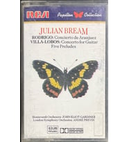 (Plak Değildir KASET tir) Julian Bream Rodrigo Concierto De Aranjuez Classic Kaset