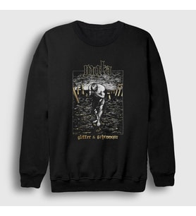 Presmono Unisex Siyah Gg Mgla Sweatshirt 379831tt