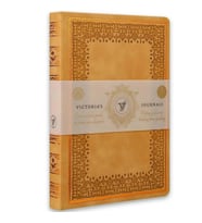 VICTORIA'S JOURNALS 125-2233 VINTAGE OLD BOOK 14x20cm 80gr.160YP. ÇİZGİLİ DEFTER KAHVERENGİ