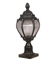 AVONNI BSU-68202-BSY-K Siyah Boyalı Dış Mekan Aydınlatma E27 ABS Akrilik Cam 20cm